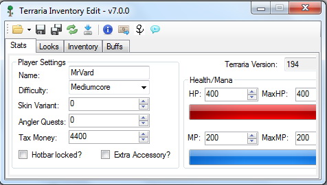Terraria: Inventory Editor v7.0